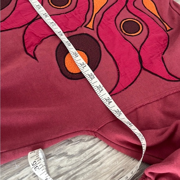 Anthropologie Pink and Orange Graphic Crop Top - Picture 11 of 13